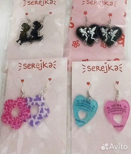 Сережки акриловые serejka