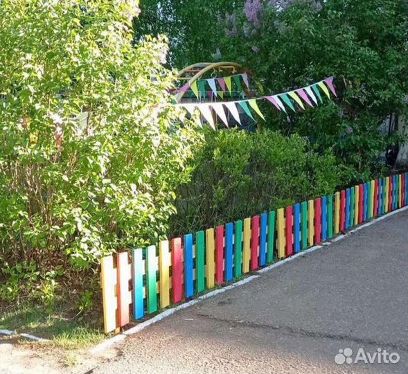 Доски для забора цветные 8м