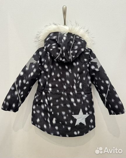 Куртка для девочки 128 Molo Cathy Fur Black Fawn