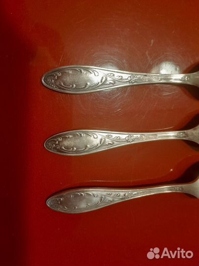 Ложка кофейная мельхиор Новое пламя