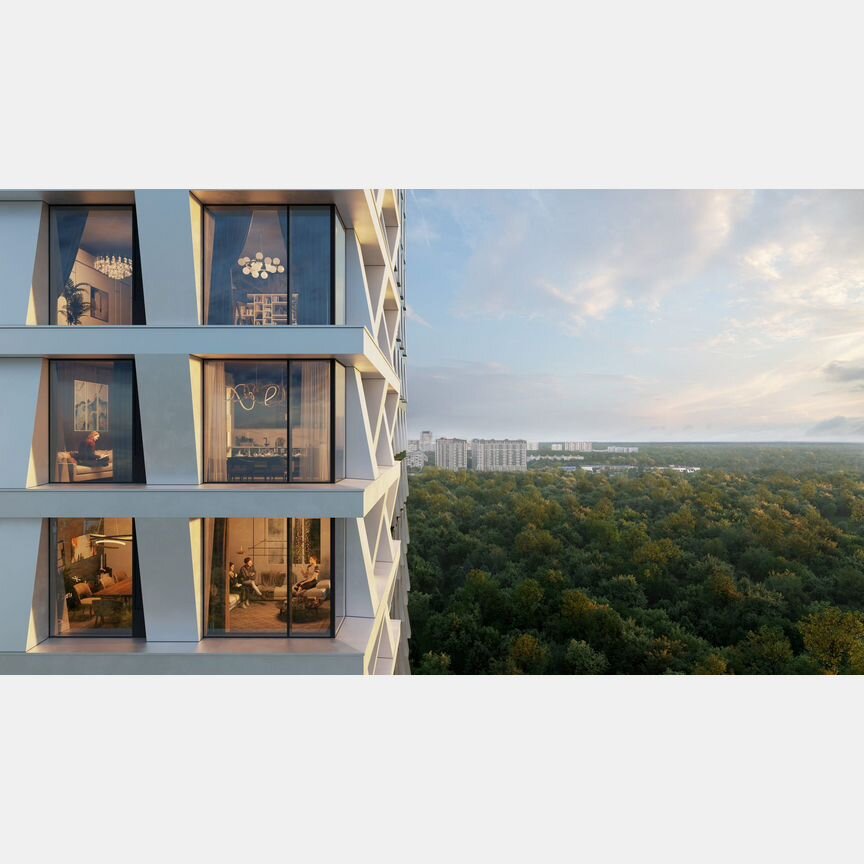 2-к. апартаменты, 50,1 м², 9/33 эт.