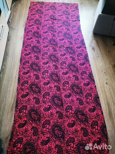 Ткань ацетатный шелк турецкий огурец синий фиолет