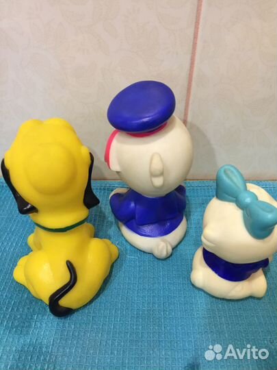 Игрушка пищалка 80х,резина,Дональд, Дисней