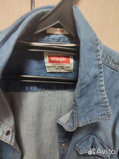 Джинсовая рубашка wrangler