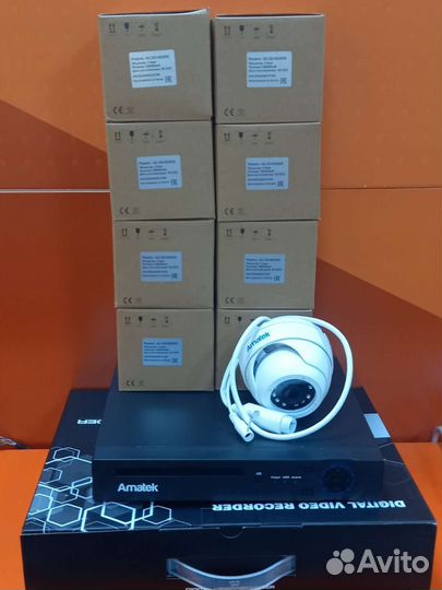 Комплект видеонаблюдения на 4 IP камеры