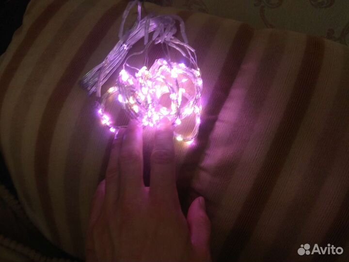 Гирлянда - штора, 3х2 и 3х3 метра с пультом