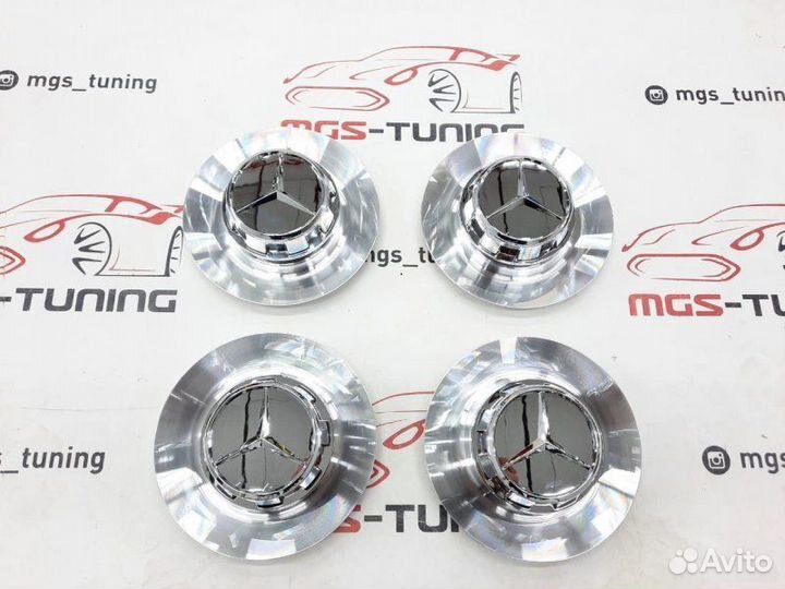 Колпачки Mercedes тарелка Silver 154мм 4 шт