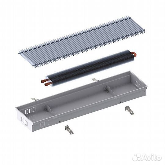 Внутрипольный конвектор водяной