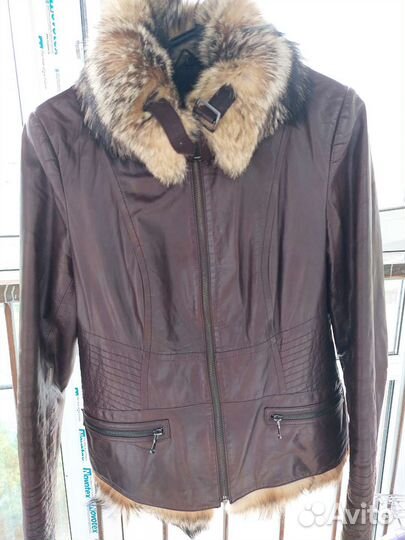 Куртка кожаная женская