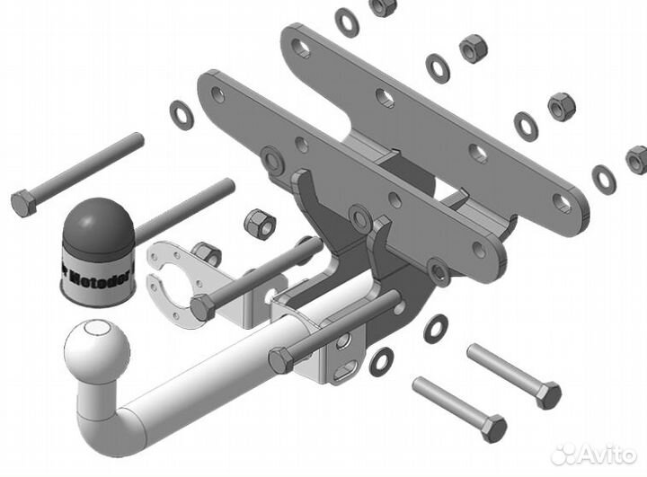 Фаркоп Jeep Wrangler JK, JL (американская версия)