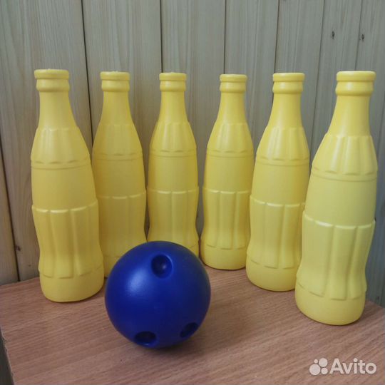 Кегли с шаром 6шт