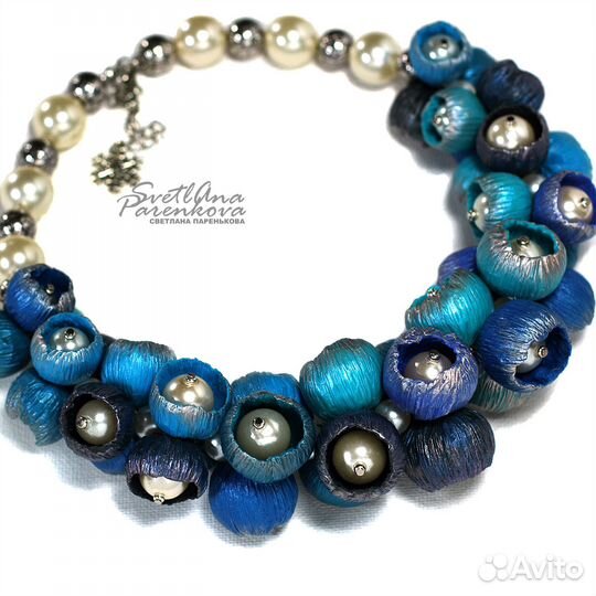 Колье снежность дизайнерские украшения