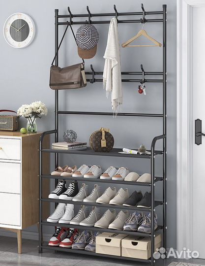 Вешалка напольная рейл стеллаж
