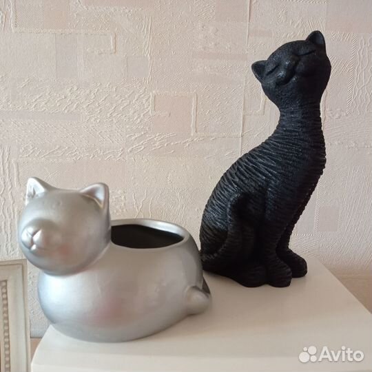 Кошки (фигурки, фоторамки, посуда)