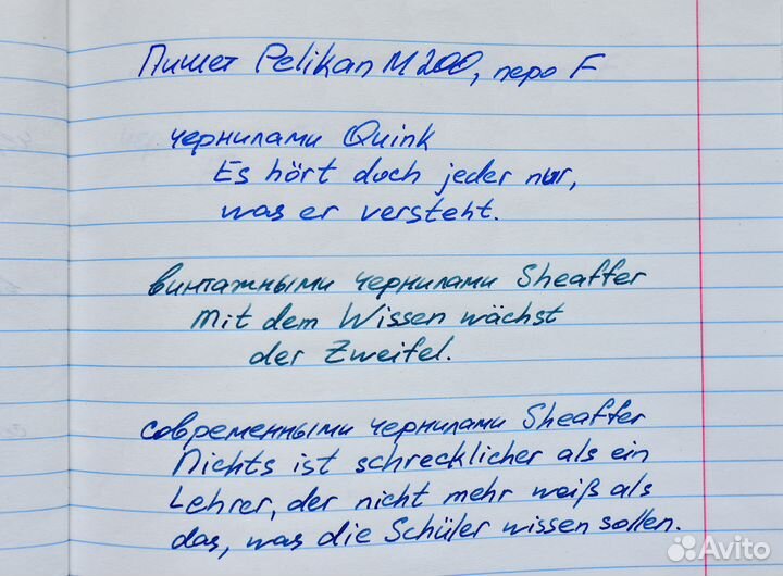 Чернила Sheaffer Skrip Blue-Black и Red