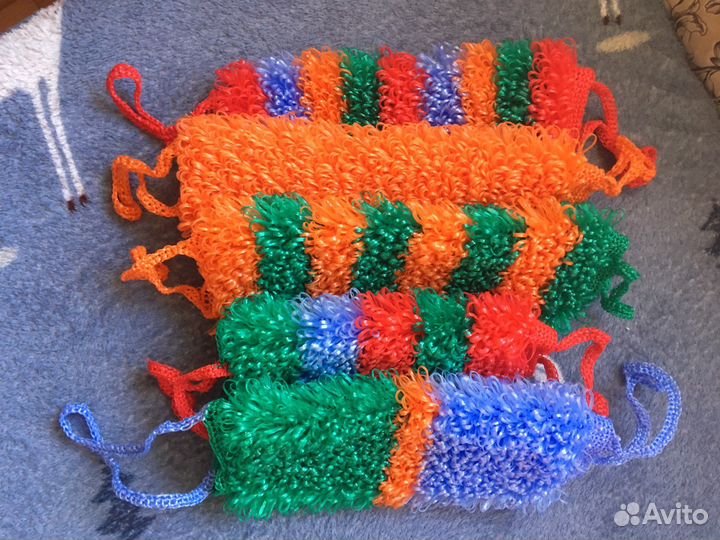 Мочалки ручной вязки