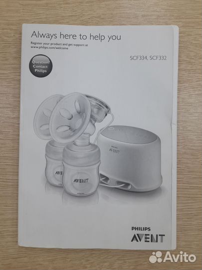 Молокоотсос Philips avent SCF332