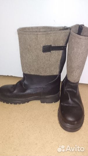 Сапоги зимние Полярник войлок кожа до -40