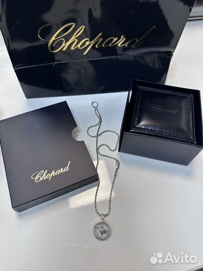 Кулон с цепочкой Chopard(бриллианты, сапфиры)