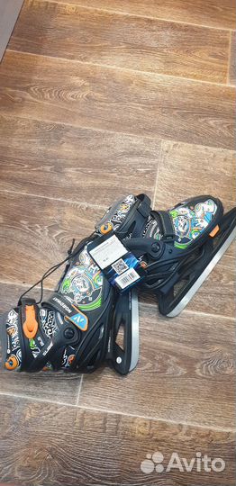 Коньки детские раздвижные на заклепках