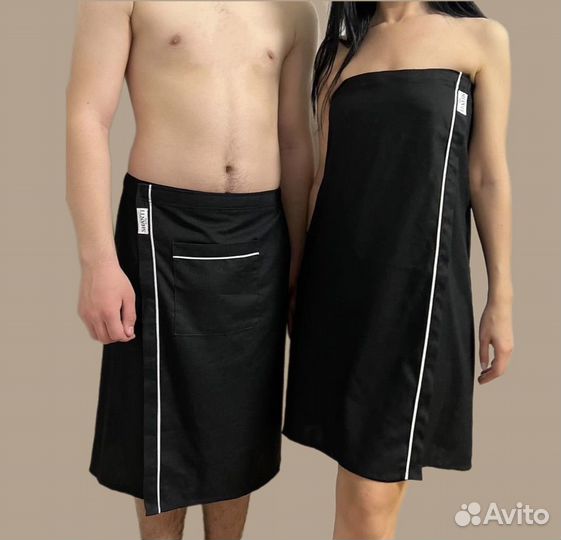 Килт для бани и сауны льняной