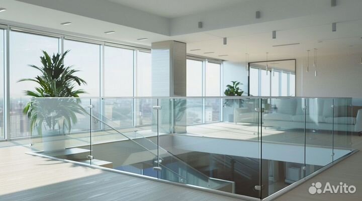 Стеклянные перила