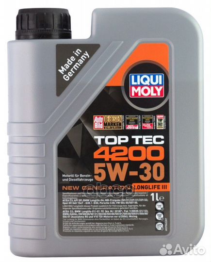 Масло моторное liqui moly Top Tec 4200 5W-30 NG