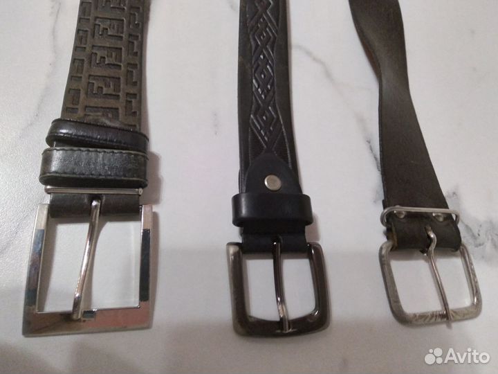 Мужской кожаный ремень
