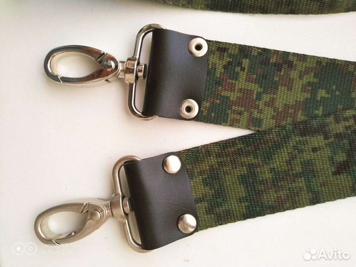 Ремень для сумки цветной хаки широкий