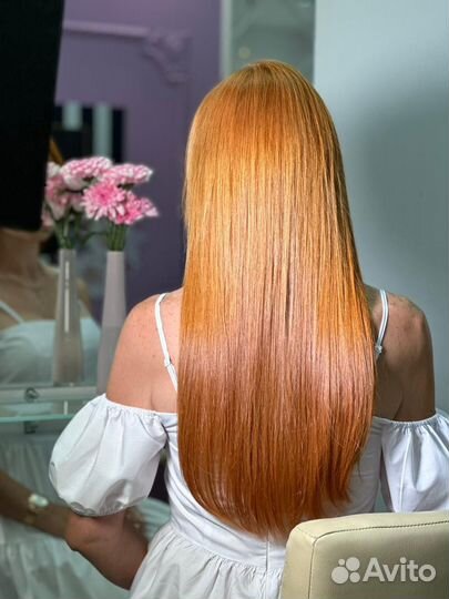 Коррекция нарощенных волос