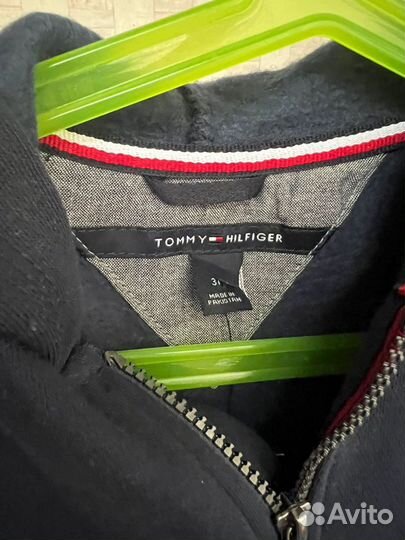 Худи на молнии 3 года Tommy Hilfiger