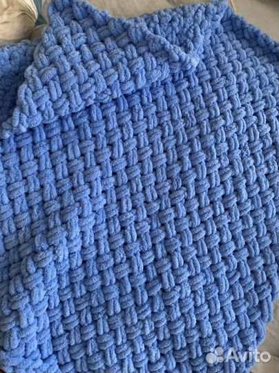 Плед из ализе пуффи