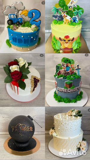 Торты на все праздники, капкейки, муссовые