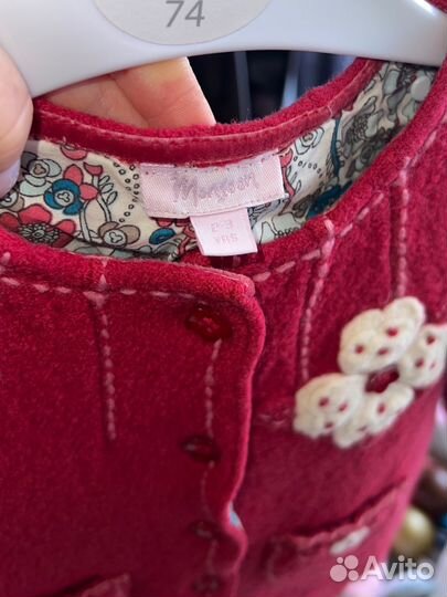 Пальто для девочки 2-3 года