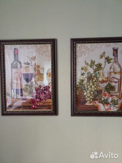 Картина вышивка крестом 30х40см