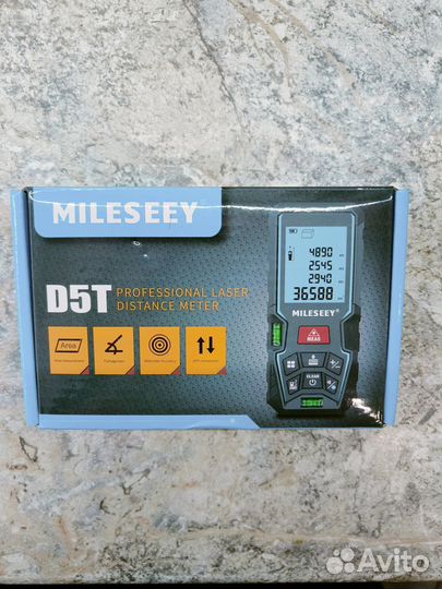 Лазерный дальномер Mileseey D5T 50м рулетка