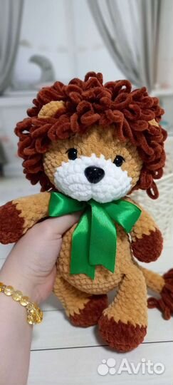 Львёнок вязаная игрушка