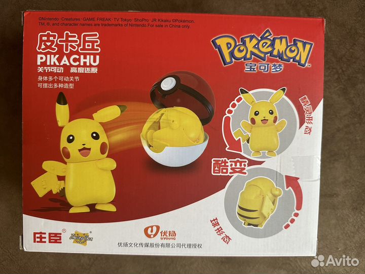 Покебол и покемон новый Пикачу Иви