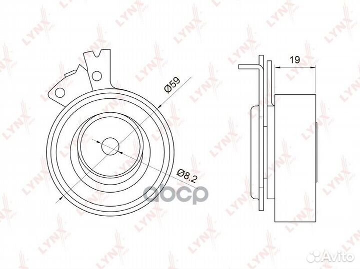 Ролик ремня грм GM astra F/aveo/nexia 91- 1.2-1