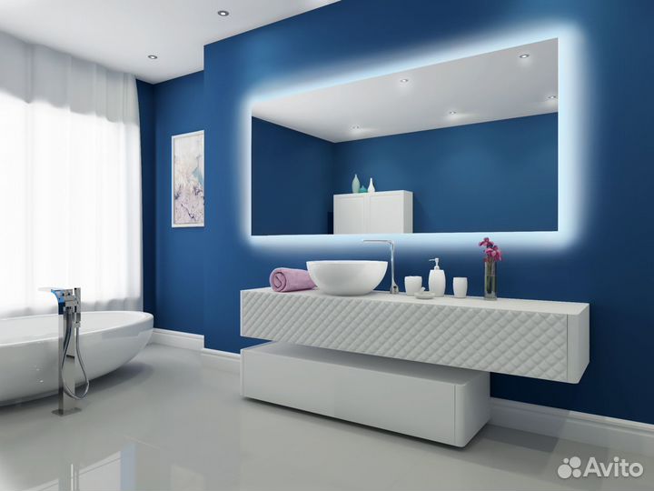 Зеркало с подсветкой размер 70*180см