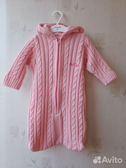 Конверт на выписку для девочки, комбинезон