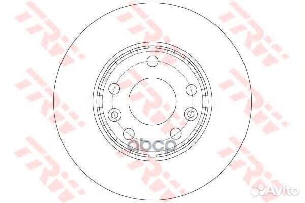 Диск тормозной перед DF6072 TRW