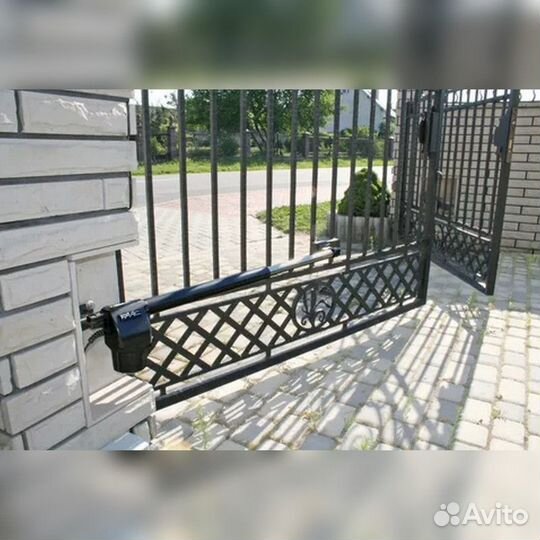 Автоматика для распашных ворот Установка под ключ