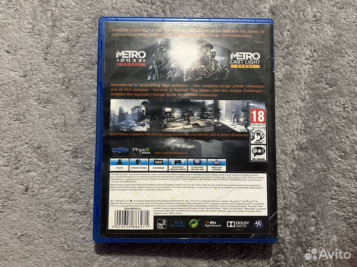 Metro redux ps4
