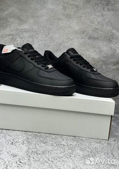 Кроссовки Nike Air Force 1 Supreme Black