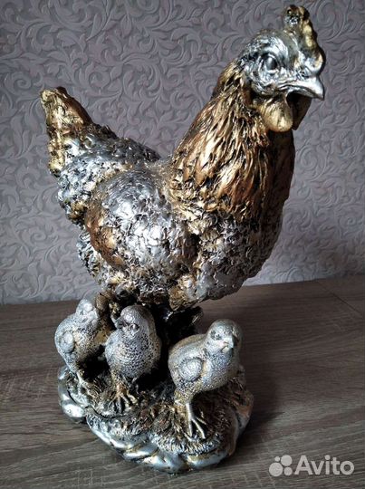 Декоративная фигура, Золотая курица 