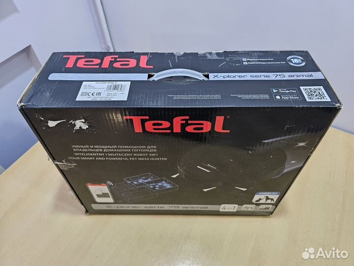 Умный робот пылесос Tefal rg7675