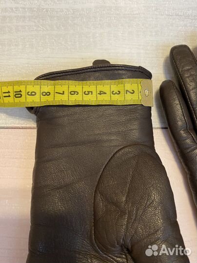 Перчатки кожаные зимние на меху