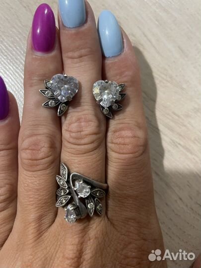 Серебряные серьги