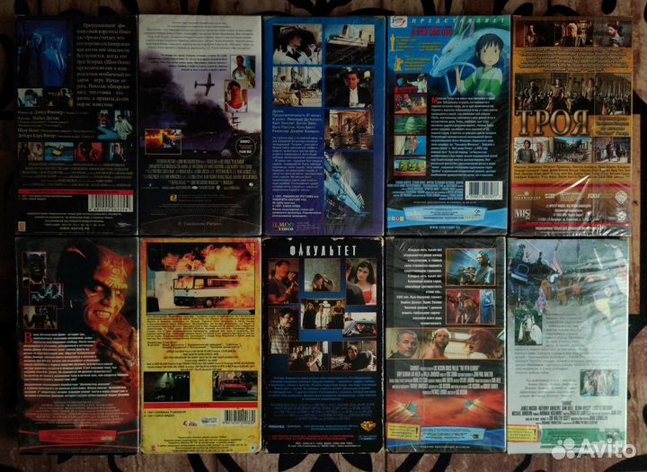 Видеокассеты VHS 10 штук фирменные